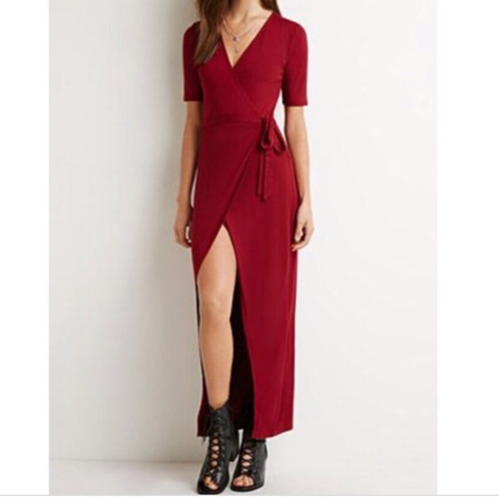 V Neck dress Ties at Side